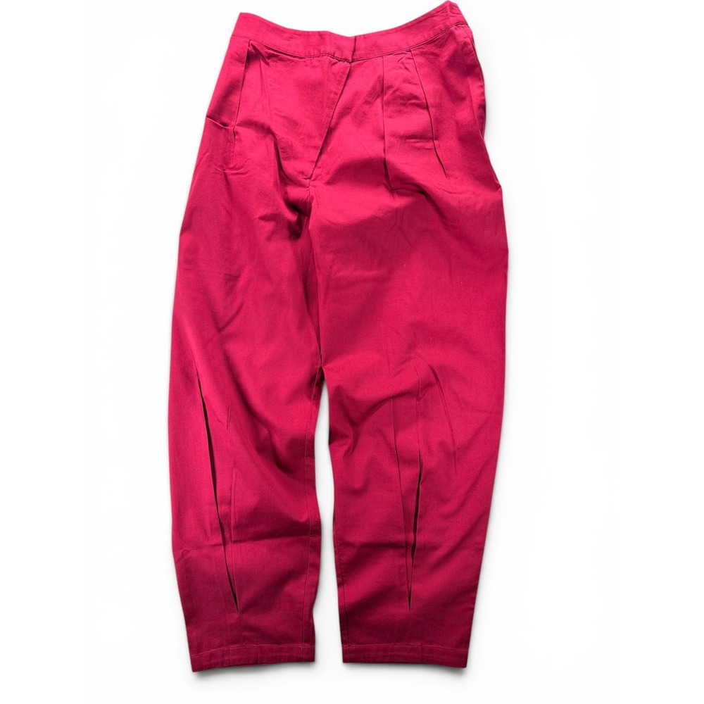 NEW The Drop Plum Pleated Barrel Leg Pants Pull-On Size L